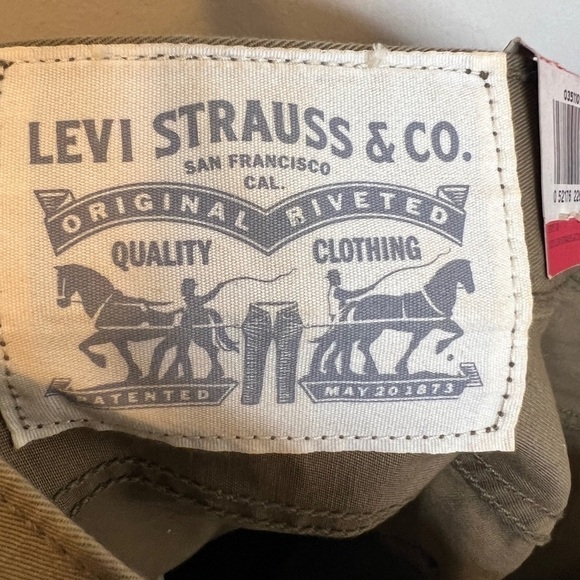 🌹Levi’s Khaki 514 Slim Trouser Pants Mens Casual Chino Pants NWT Casual 0110 - Picture 9 of 11
